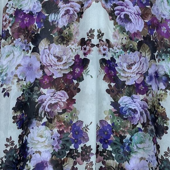 Liz Claiborne Womens Floral Fairy Popover Top Size 2X Flowy Lightweight Office - Picture 3 of 9